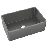 Elkay Fireclay 30" x 19-15/16" x 9-1/8" Single Bowl Farmhouse Sink Gray