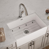 Elkay Fireclay 30" x 19-15/16" x 9-1/8", Single Bowl Farmhouse Sink Kit with Filtered Faucet, White