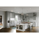 Elkay Gourmet Single Hole Kitchen Faucet with Pull-down Spray and Forward Only Lever Handle Chrome