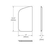 Elkay Hardwood 12" x 19-3/4" x 1" Cutting Board - (Top mount installation)