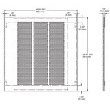 Elkay Louvered Grill 26" x 1/2" x 26-1/2"