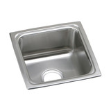 Elkay Lustertone Classic Stainless Steel 15" x 15" x 5-1/2", Single Bowl Drop-in Bar ADA Sink