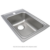 Elkay Lustertone Classic Stainless Steel 15" x 22" x 5-1/2" 1-Hole Single Bowl Drop-in ADA Sink
