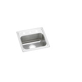 Elkay Lustertone Classic Stainless Steel 17" x 16" x 5", MR2-Hole Single Bowl Drop-in ADA Sink