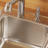 Elkay Lustertone Classic Stainless Steel 17" x 20" x 10-1/8" 1-Hole Single Bowl Drop-in Sink