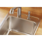 Elkay Lustertone Classic Stainless Steel 17" x 20" x 10-1/8" 2-Hole Single Bowl Drop-in Sink
