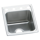 Elkay Lustertone Classic Stainless Steel 17" x 20" x 10-1/8", OS4-Hole Single Bowl Drop-in Sink
