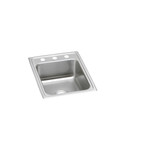 Elkay Lustertone Classic Stainless Steel 17" x 22" x 5-1/2" 1-Hole Single Bowl Drop-in ADA Sink