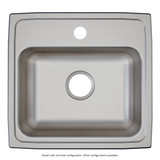 Elkay Lustertone Classic Stainless Steel 19" x 18" x 6-1/2", 0-Hole Single Bowl Drop-in ADA Sink