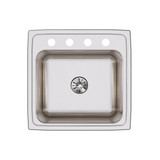 Elkay Lustertone Classic Stainless Steel 19-1/2" x 19" x 10-1/8" OS4-Hole Single Bowl Drop-in Laundry Sink w/Perfect Drain