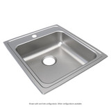 Elkay Lustertone Classic Stainless Steel 19-1/2" x 22" x 5-1/2" 2-Hole Single Bowl Drop-in ADA Sink