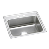 Elkay Lustertone Classic Stainless Steel 22" x 19-1/2" x 4", 0-Hole Single Bowl Drop-in ADA Sink