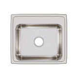 Elkay Lustertone Classic Stainless Steel 22" x 19-1/2" x 7-5/8", 0-Hole Single Bowl Drop-in Sink