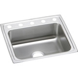 Elkay Lustertone Classic Stainless Steel 22" x 19-1/2" x 7-5/8", 5-Hole Single Bowl Drop-in Sink