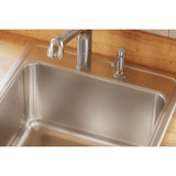 Elkay Lustertone Classic Stainless Steel 22" x 22" x 12-1/8" 2-Hole Single Bowl Drop-in Sink
