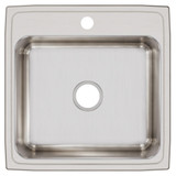 Elkay Lustertone Classic Stainless Steel 22" x 22" x 7-5/8" 1-Hole Single Bowl Drop-in Sink