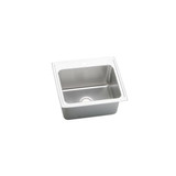 Elkay Lustertone Classic Stainless Steel 25" x 22" x 10-3/8", 2-Hole Single Bowl Drop-in Sink with Quick-clip
