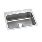 Elkay Lustertone Classic Stainless Steel 27" x 22" x 8" 4-Hole Single Bowl Dual Mount Sink Elkay Lustertone Classic Stainless Steel 27" x 22" x 8" 4-Hole Single Bowl Dual Mount Sink
