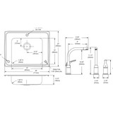 Elkay Lustertone Classic Stainless Steel 28" x 22" x 5-1/2" Single Bowl Drop-in Classroom ADA Sink