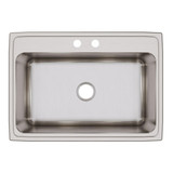 Elkay Lustertone Classic Stainless Steel 31" x 22" x 11-5/8" 2-Hole Single Bowl Drop-in Sink