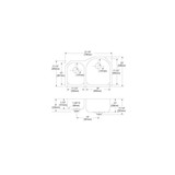 Elkay Lustertone Classic Stainless Steel 31-1/4" x 20" x 10" Offset 40/60 Double Undermount Sink w/Perfect Drain