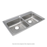Elkay Lustertone Classic Stainless Steel 33" x 19-1/2" x 6-1/2", MR2-Hole Equal Double Bowl Drop-in ADA Sink