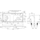 Elkay Lustertone Classic Stainless Steel 37-1/4" x 17" x 4-1/2" Double Bowl Drop-in Classroom ADA Sink Kit