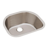 Elkay Lustertone Classic Stainless Steel, 23-5/8" x 21-1/4" x 7-1/2", Single Bowl Undermount Sink Kit