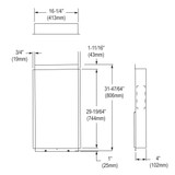 Elkay Mounting Frame for Recessed EFRPC Refrigerated Coolers