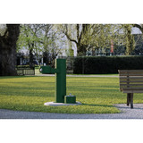 Elkay Outdoor Bi-Level Pedestal Fountain with Pet Station Non-Filtered Non-Refrigerated Evergreen