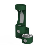 Elkay Outdoor ezH2O Bottle Filling Station Wall Mount with Single Fountain Non-Filtered Non-Refrigerated Evergreen