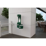 Elkay Outdoor ezH2O Bottle Filling Station Wall Mount with Single Fountain Non-Filtered Non-Refrigerated Evergreen