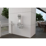 Elkay Outdoor ezH2O Bottle Filling Station Wall Mount with Single Fountain Non-Filtered Non-Refrigerated Gray