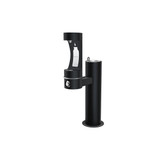 Elkay Outdoor ezH2O Lower Bottle Filling Station Bi-Level Pedestal Non-Filtered Non-Refrigerated Freeze Resistant Black