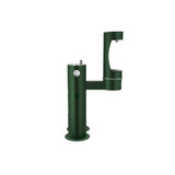 Elkay Outdoor ezH2O Lower Bottle Filling Station Bi-Level Pedestal with Pet Station Non-Filtered Non-Refrigerated Evergreen