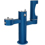 Elkay Outdoor ezH2O Lower Bottle Filling Station Tri-Level Pedestal Non-Filtered Non-Refrigerated Blue