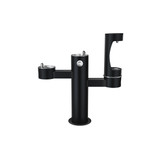 Elkay Outdoor ezH2O Lower Bottle Filling Station Tri-Level Pedestal Non-Filtered Non-Refrigerated FR Black