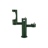 Elkay Outdoor ezH2O Middle Bottle Filling Station Tri-Level Pedestal Non-Filtered Non-Refrigerated Evergreen