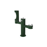 Elkay Outdoor ezH2O Middle Bottle Filling Station Tri-Level Pedestal Non-Filtered Non-Refrigerated Evergreen