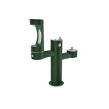 Elkay Outdoor ezH2O Middle Bottle Filling Station Tri-Level Pedestal Non-Filtered Non-Refrigerated FR Evergreen