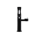 Elkay Outdoor ezH2O Upper Bottle Filling Station Bi-Level Pedestal Non-Filtered Non-Refrigerated Black