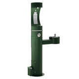 Elkay Outdoor ezH2O Upper Bottle Filling Station Bi-Level Pedestal Non-Filtered Non-Refrigerated Evergreen
