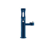 Elkay Outdoor ezH2O Upper Bottle Filling Station Bi-Level Pedestal Non-Filtered Non-Refrigerated Freeze Resistant Blue