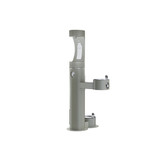 Elkay Outdoor ezH2O Upper Bottle Filling Station Bi-Level Pedestal with Pet Station Non-Filtered Non-Refrigerated Gray