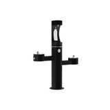 Elkay Outdoor ezH2O Upper Bottle Filling Station Tri-Level Pedestal Non-Filtered Non-Refrigerated Black