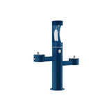 Elkay Outdoor ezH2O Upper Bottle Filling Station Tri-Level Pedestal Non-Filtered Non-Refrigerated Blue