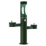 Elkay Outdoor ezH2O Upper Bottle Filling Station Tri-Level Pedestal Non-Filtered Non-Refrigerated Evergreen