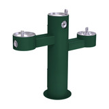 Elkay Outdoor Tri-Level Pedestal Fountain Non-Filtered Non-Refrigerated Evergreen