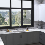 Elkay Quartz Classic 33" x 18-7/16" x 9-7/16" Single Bowl Undermount Sink Kit with Filtered Faucet Greystone