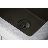 Elkay Quartz Perfect Drain 3-1/2" Removable Polymer Basket Strainer and Rubber Stopper Dusk Gray